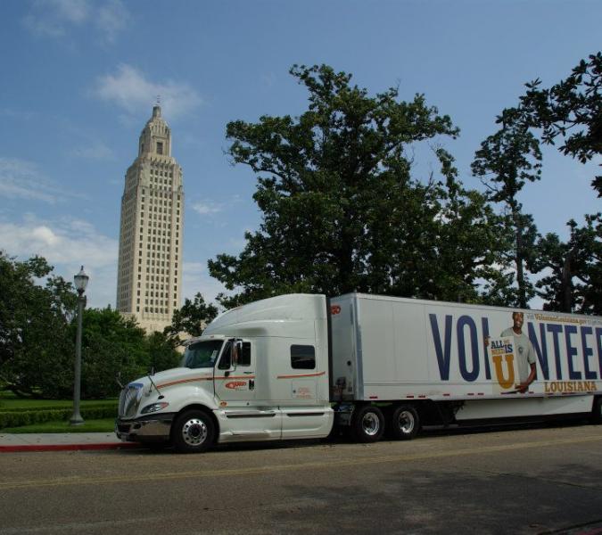 Volunteer Louisiana Truck