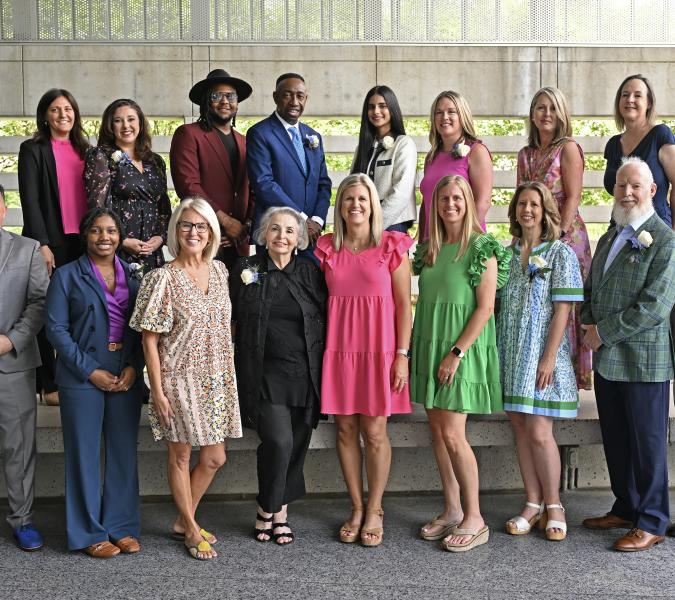 2025 Champions of Service awardees pose with Lt. Governor Nungesser