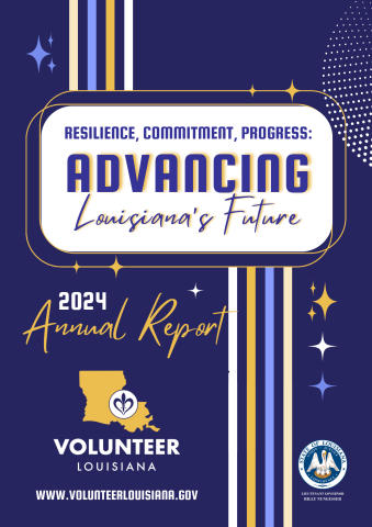 2024 Volunteer Louisiana Annual Report Cover