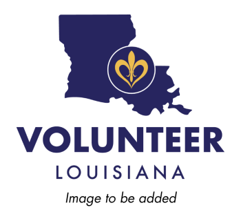 Volunteer Louisiana logo with additional text stating Image to be added
