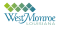A green and blue wavy design above the words "West Monroe Louisiana"